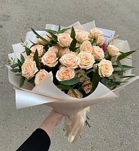 Букет Кремовые розы Латте в Барвихе